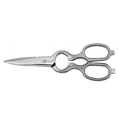 Multi-purpose serrated scissor