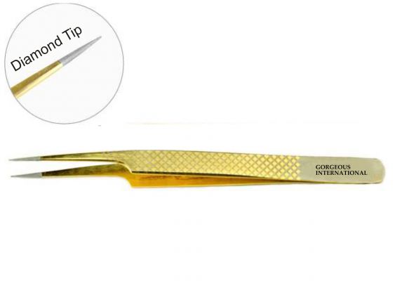 Diamond Tip Eyelash Tweezers